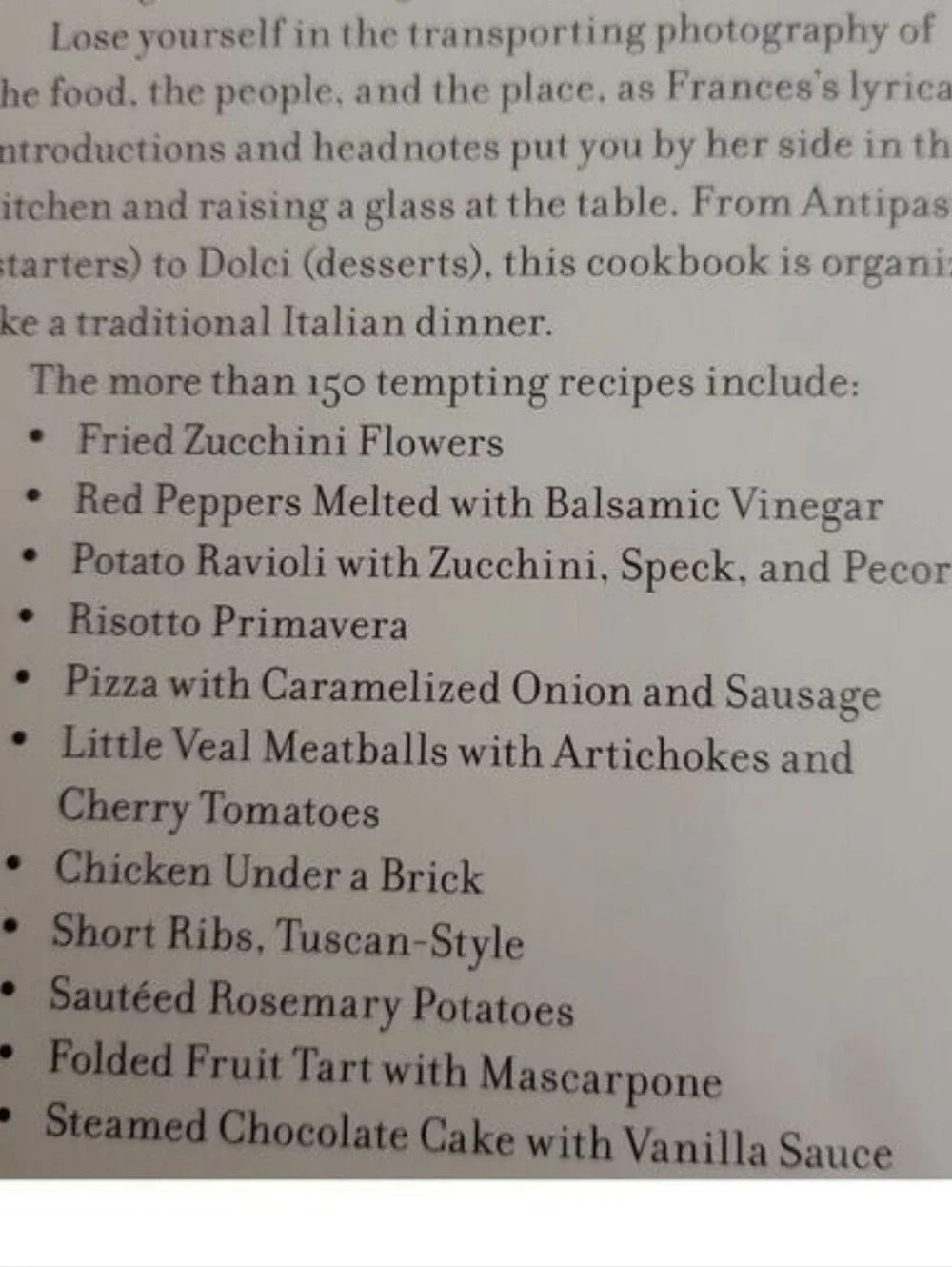 The Tuscan Sun Cookbook Recipes From Our Italian Kitchen